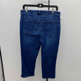 Chico's Women's Size 8 Blue Solid Capris