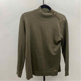 Calvin Klein Women's Size S Green Solid Sweater