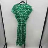 Free Assembly Women's Size 20 Green Floral Dress