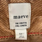 Maeve Junior's Size 18T Tan Corduroy Pants
