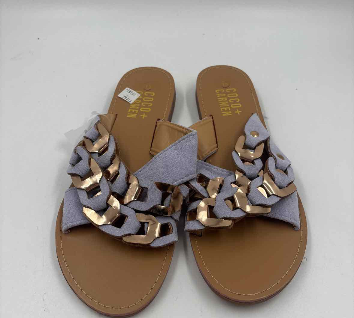 Coco & Carmen Women's Shoe Size 10 Lavender Textured Sandals