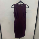 Calvin Klein Women's Size 2 Purple Solid Dress