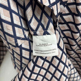 Tory Burch Women's Size M Navy Grid Tunic