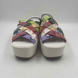 Katy Perry Women's Shoe Size 6.5 White Embroidered Sandals