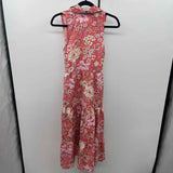Bog Collection Women's Size 14 coral Floral Dress