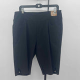 Ethyl Women's Size 14 Black Solid Shorts