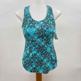 Athleta Women's Size S Green Print Swimsuit