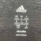 Adidas Junior's Size L Black Solid Long Sleeve Shirt