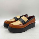 Franco Sarto Women's Shoe Size 9 Caramel Color Block Loafers