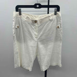 JJill Women's Size 8 White Solid Shorts