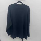 Aerie Junior's Size L Black Waffle Sweatshirt
