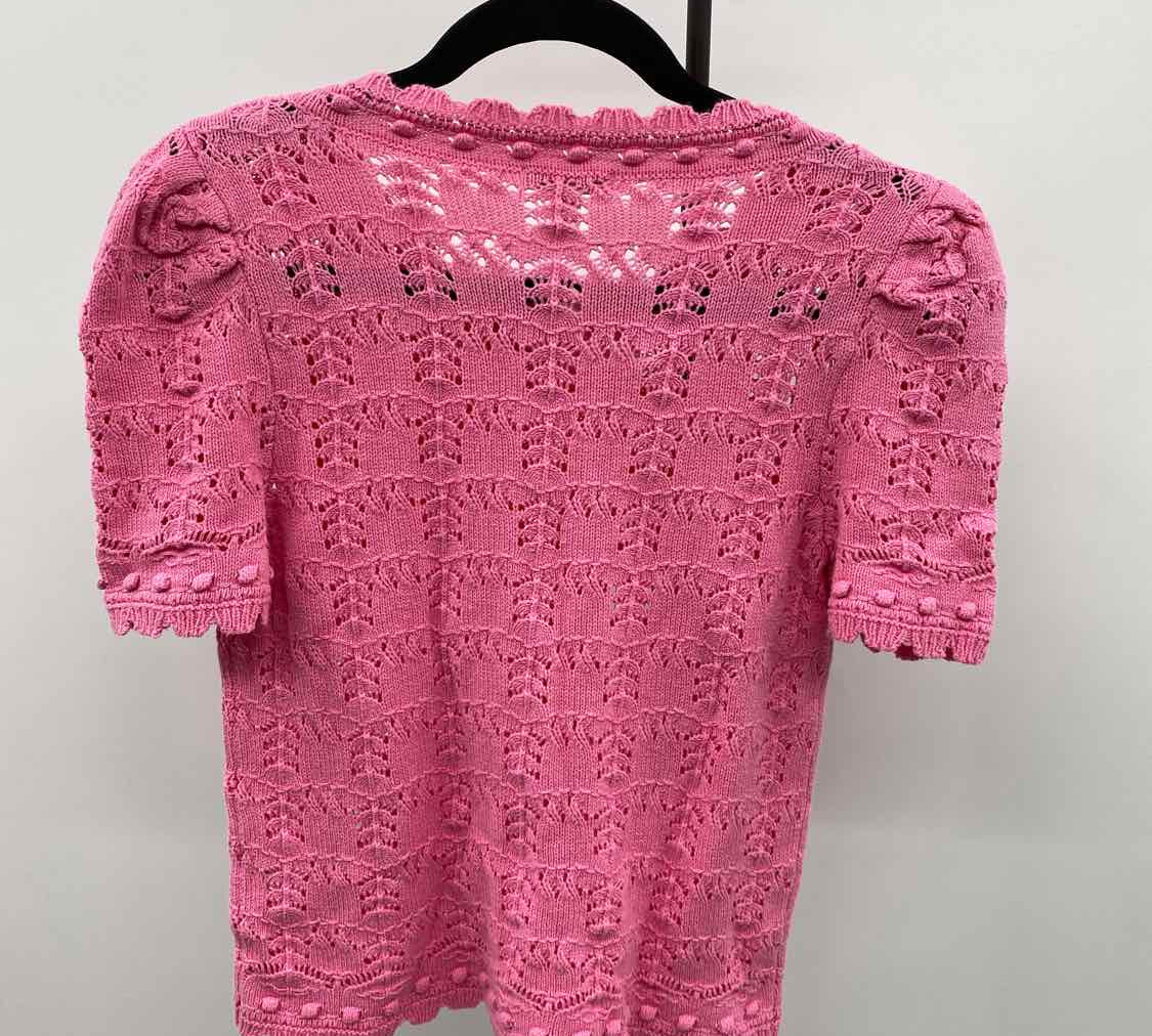 Versona Women's Size S Pink Textured Sweater
