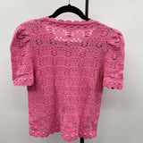 Versona Women's Size S Pink Textured Sweater