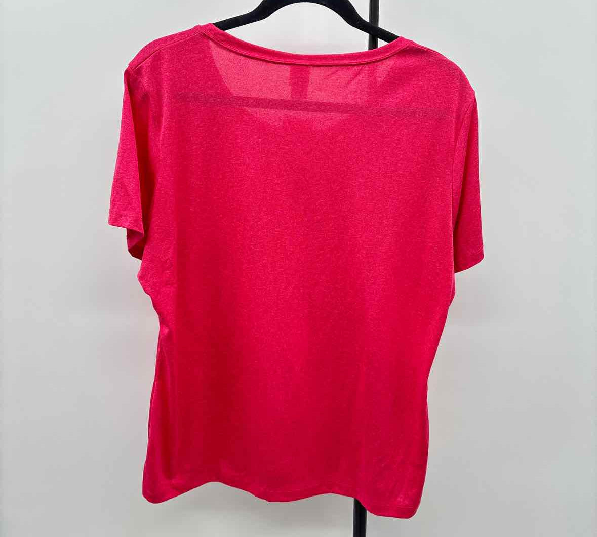 ES Sports Women's Size XL Fuschia Heathered T-Shirt