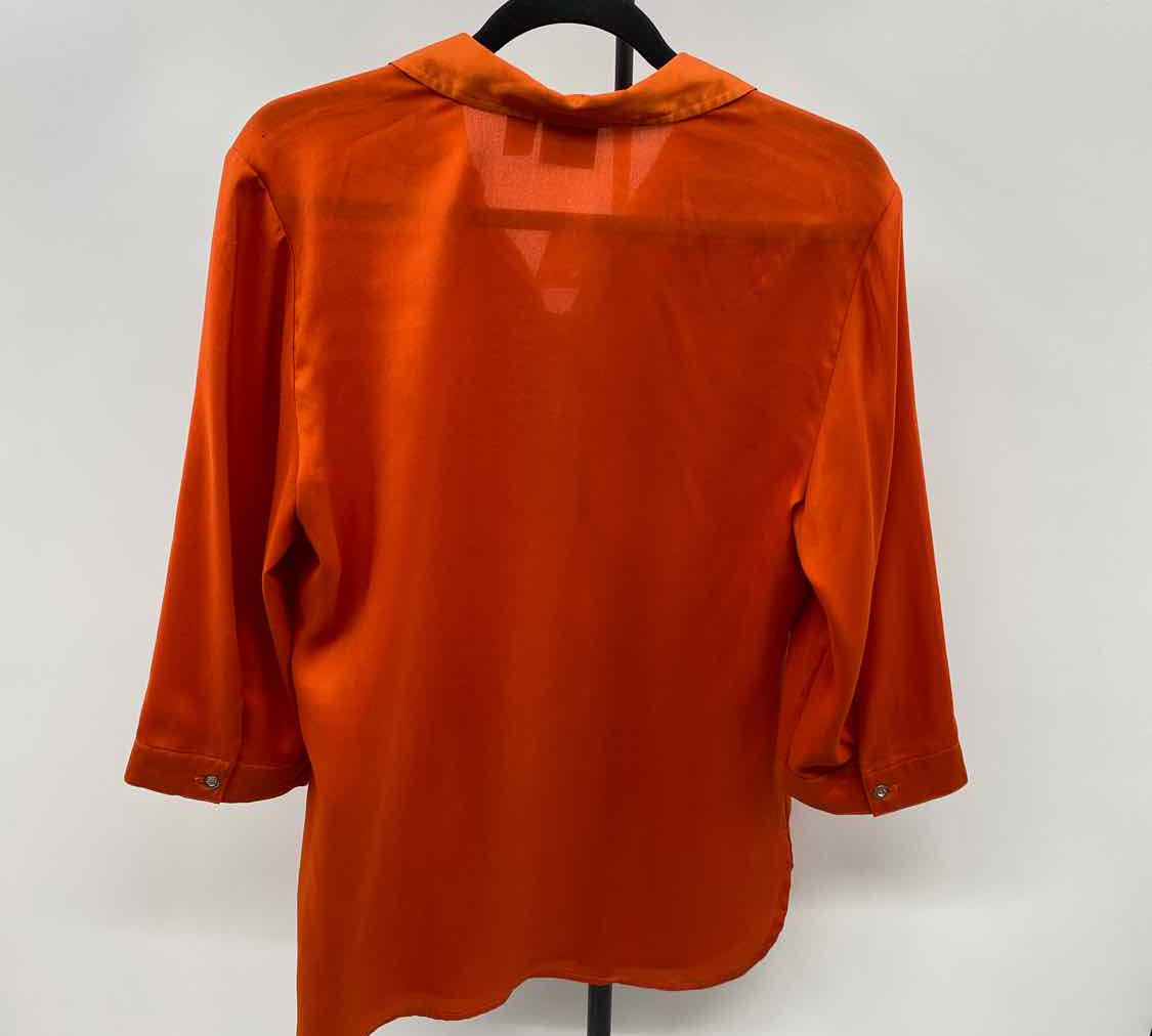 Chico's Women's Size M Orange Solid Tunic