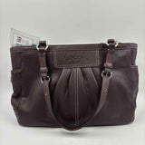 Coach Women's Brown Luxe pebbled Purse