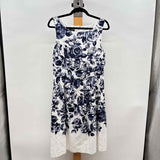 Talbots Women's Size 10 Navy Floral Dress