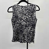 Ann Taylor Women's Size XSP Black dotted Sleeveless Shirt
