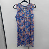 Stelk Parker Women's Size 16 Blue Leaf Dress