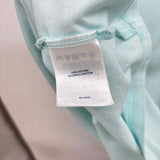 Lands End Women's Size XL Aqua Solid Short Sleeve Shirt
