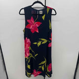 Anne Klein Women's Size 16 Navy Floral Dress