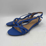 Talbots Women's Shoe Size 6.5 Blue Solid Sandals