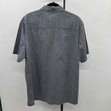 Alfani Men's Size XL Gray Geometric Short Sleeve Shirt