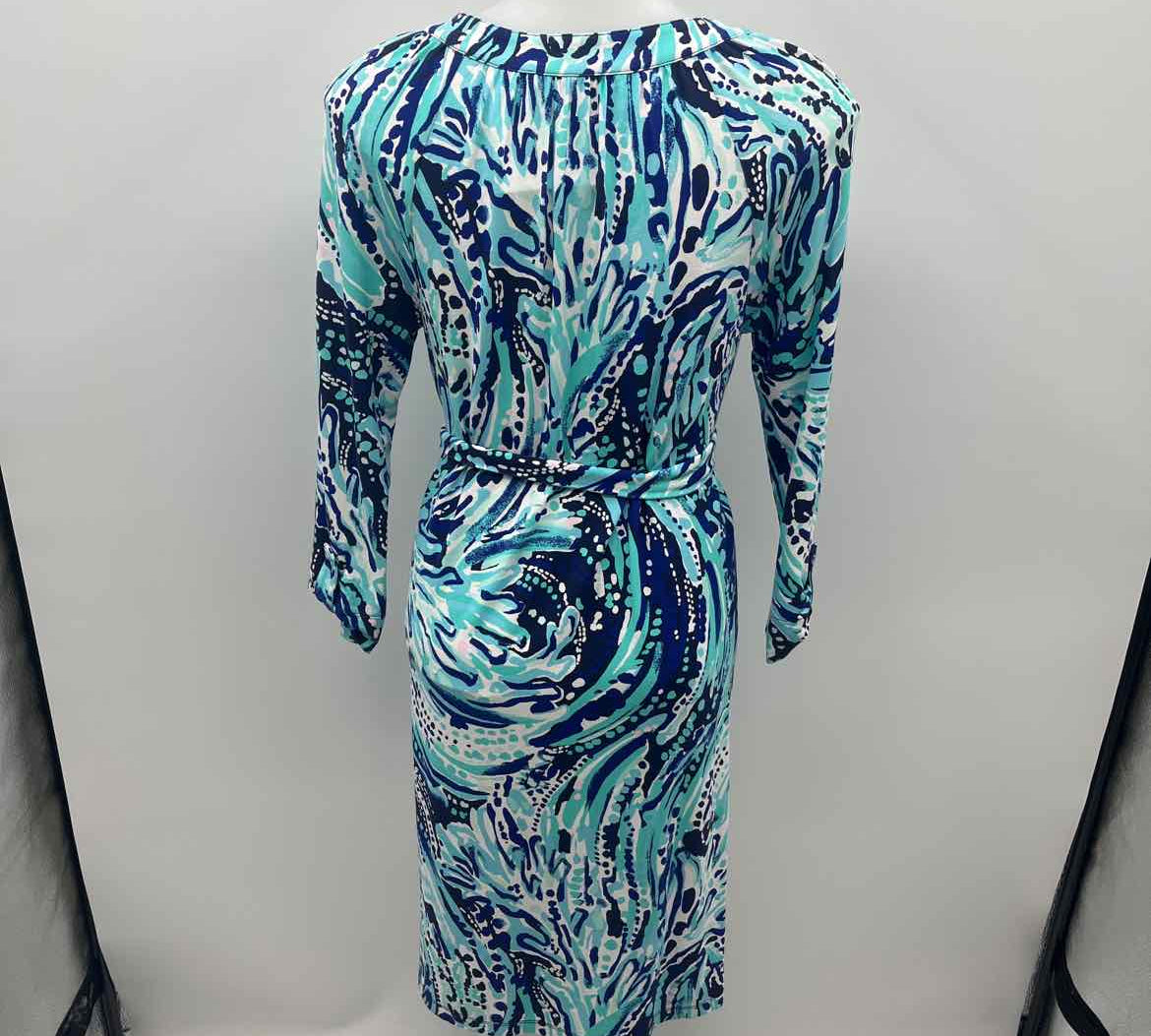 Lilly Pulitzer Women's Size 2 Blue Floral Dress
