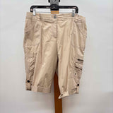 Chico's Women's Size 16 Tan Solid Shorts