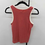 Thread & Supply Women's Size M coral Ribbed Sleeveless Shirt