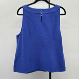 Talbots Women's Size XL indigo Ribbed Tank