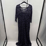 Eliza J Women's Size 14 Navy Lace Gown/Evening Wear
