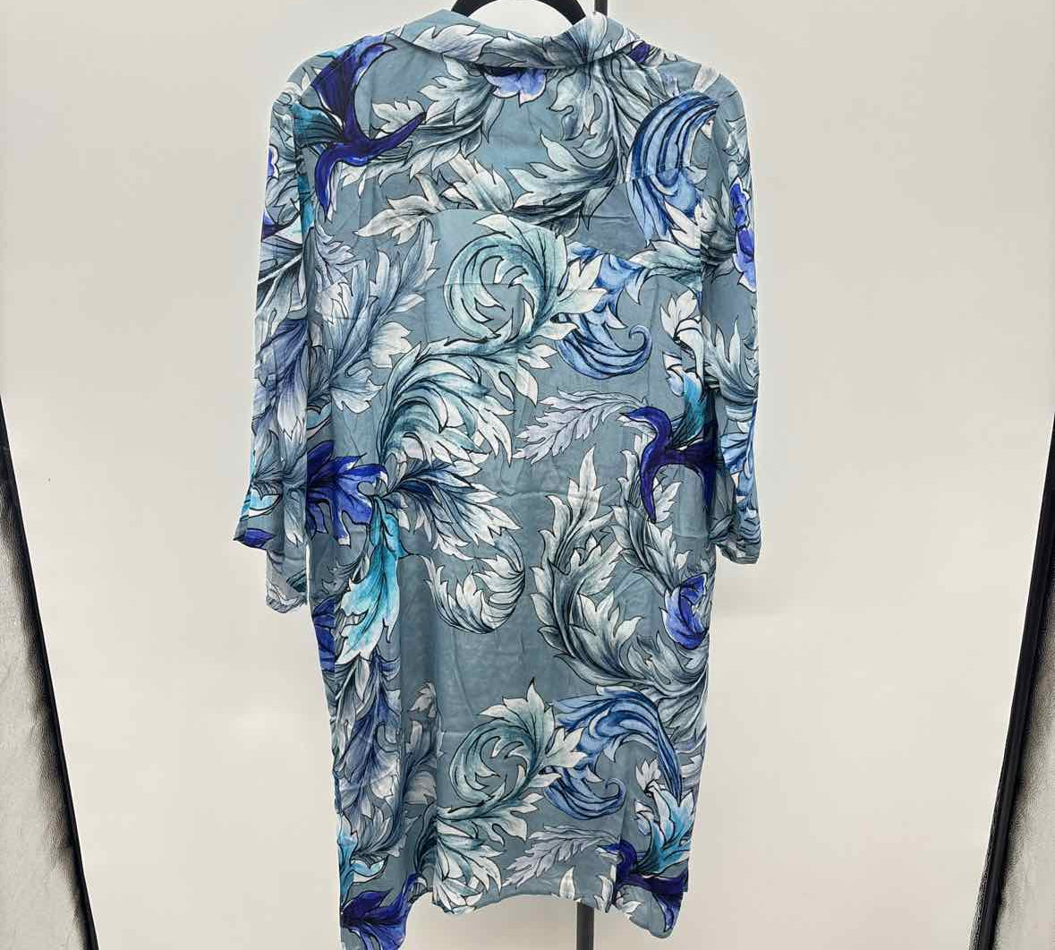 APNY Women's Size 16 Blue Leaf Dress