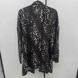Sanctuary Women's Size M Taupe Animal Print Cardigan