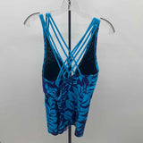 swimsuits for all Women's Size 20 Turquoise Leaf Swimsuit - Separate