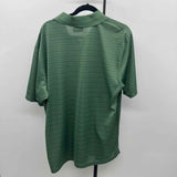 Grand Slam Men's Size XL Green Striped Short Sleeve Shirt