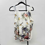 wallpaper Women's Size XL White Floral Tank