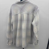 The North Face Women's Size XL Light Blue Plaid Jacket