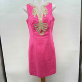 Lilly Pulitzer Women's Size 6 Pink Textured Dress
