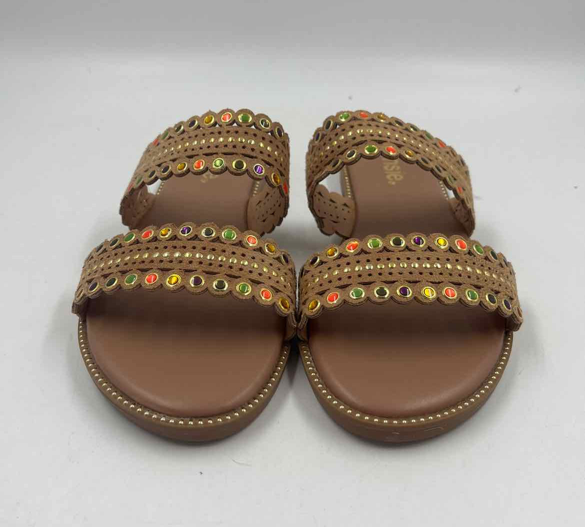 Kensie Women's Shoe Size 7 Tan Beaded Sandals