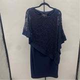 R & M Collection Women's Size 14 Navy Sequins Gown/Evening Wear