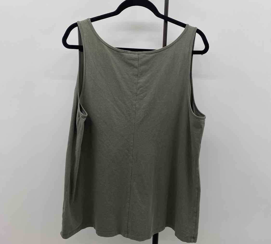 Nic & Zoe Women's Size 1X Green Solid Tank