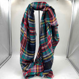 Unbranded Women's Navy Plaid Dress Scarf