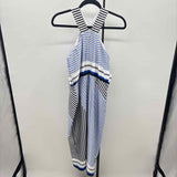 Ann Taylor Women's Size 2P Blue Stripe Dress