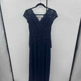 Onyx Women's Size 4 Navy Lace Gown/Evening Wear