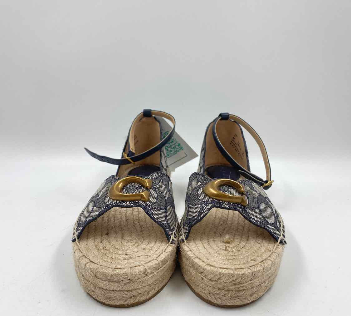 Coach Women's Shoe Size 6 Charcoal Logo Sandals