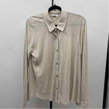 JJill Women's Size M Oatmeal Heathered Long Sleeve Shirt