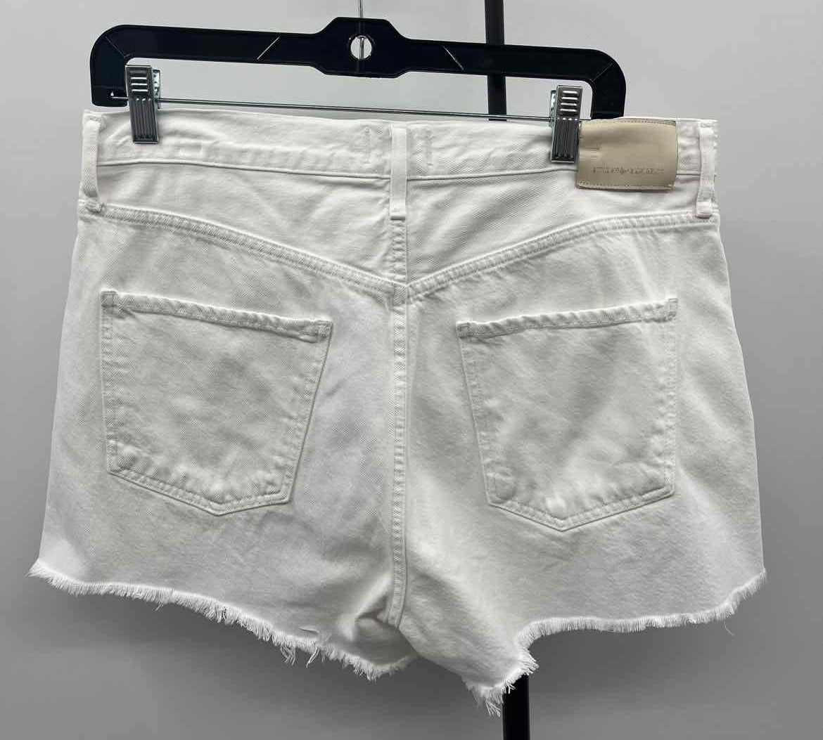 Citizens of Humanity Women's Size 10 White Solid Shorts