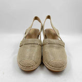Ralph Lauren Women's Shoe Size 7 Beige Textured Wedges