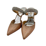 Badgley Mischka Women's Shoe Size 8 Gold Shimmer Heels